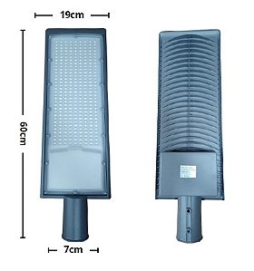 Luminária Led Pública Poste Rua Smd 300w Prova Dágua Bivolt Branco Frio 6500k