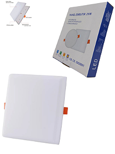 Plafon Led Borda Infinita 25w Embutido Quadrado 17cmx17cm Bivolt Neutro 4000k