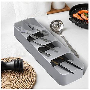 Organizador de Talheres - Cinza