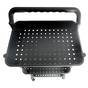 Carrinho Organizador Multiuso 3 Prateleiras Com Rodas Cinza