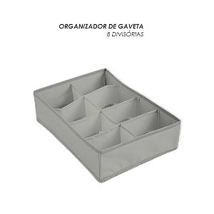 Organizador de Gavetas com 8 Divisórias