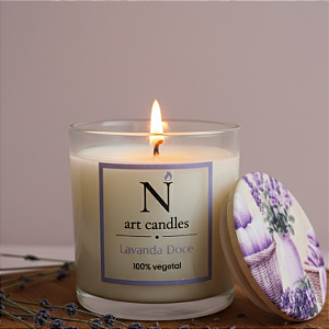 Vela Aromática Lavanda Doce - 100% Vegetal