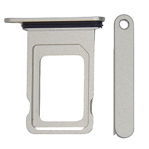 GAVETA DE CHIP COMPATÍVEL COM IPHONE 14 PLUS BRANCO/ESTELAR
