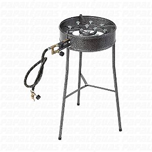 Fogareiro 2×1 34cm com Borda + Tripé Pintado - Papaléguas