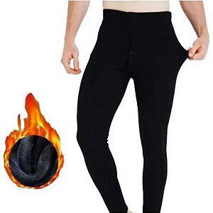 Calça Térmica Masculina Segunda Pele Adulto Outono Inverno.