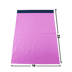 Envelope Plástico de Segurança - Rosa 19x25