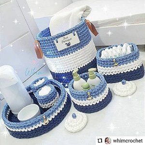 Kit de Cestos de Roupa e Organizadores 6 peças