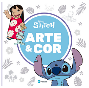 Livro Infantil Colorir Arte E Cor Desenhos Stitch Disney