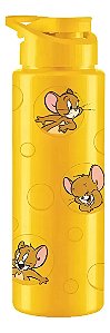Garrafa Squeeze Tom E Jerry 750ml Amarela BPA Free Bandeirante
