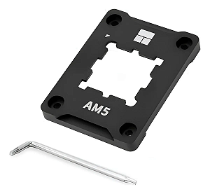 Suporte anti empenamento para processadores AMD AM5 Secure Frame BLACK V2