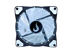 COOLER FAN RISE MODE WIND W1, 120MM, LED BRANCO - RM-WN-01-BW