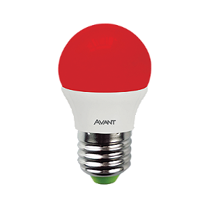 LAMPADA LED BOLINHA  4W BIV VERMELHA AVANT