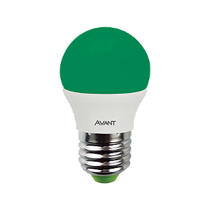 LAMPADA LED BOLINHA  4W BIV VERDE AVANT