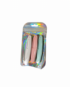 Pacote de navalhete com 3