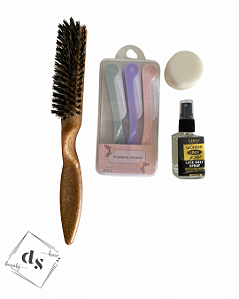 Kit Arruma Lace Escovinha e Navalhete Profissional
