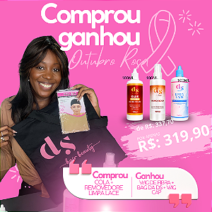 OUTUBRO ROSA 🎀 - Cola Premium 100ml + Removedor 100ml + Limpa Lace 100ml