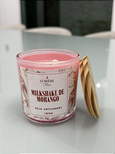 Vela Aromática Milkshake de Morango - 160 g