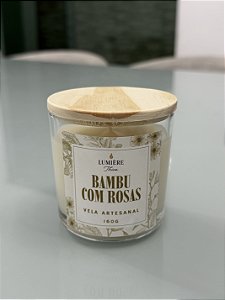 Vela Aromática Bambu com Rosas - 160 g