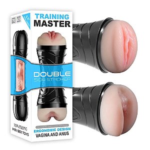 Masturbador Duplo Vagina E Ânus Training Master