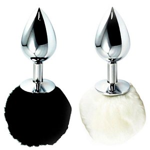 Plug em Metal 7cm com PomPom