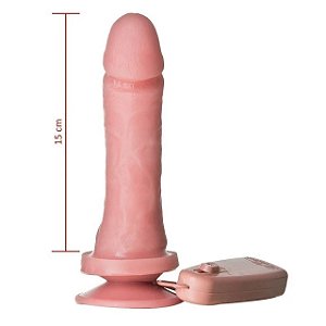 Prótese Vibrador com Controle Externo 16x4cm