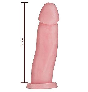 Pênis Maciço CyberSkin com Vertebra 18 x 4,5 cm