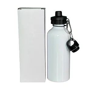 Garrafa Alumínio Branca - 600ml