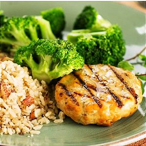 Hambúrguer de frango low carb