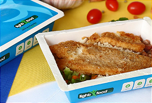 Caseirinho de Peixe Arroz Branco, Feijão Carioca e Mix de Legumes