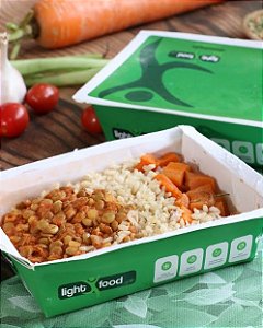 Lentilha Pomodoro, Arroz Integral e Cenoura