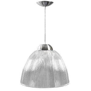 Luminária prismática pendente 16 polegadas luxo cristal injetado E-27.