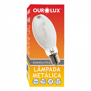 Lâmpada Metálica Ovoide 70W E-27 5000K Ourolux.