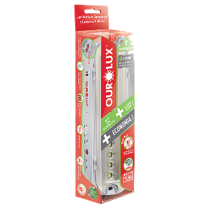Luminária de Emergência 12 Superleds com Pilhas recarregáveis 2W 6400k.