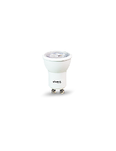 Lâmpada LED mini-dicróica MR11 4W GU10 bivolt Branco Quente 3000K.