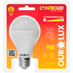 Lâmpada Inteligente Controled 9W Autodimerizável 2.700K bivolt.