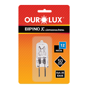 Lâmpada Halógena Bipino 50W 12V Jc.