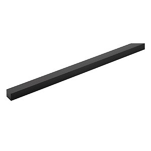 Perfil de sobrepor LED Archi Linear 2 metros IRC 93 lente preta 2700K 37W 24V alumínio preto.