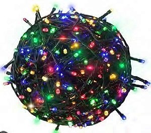 Pisca 400 LEDS bolinha Colorido 9 funções bivolt 12 metros IP65 com memória.