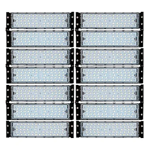 Refletor Industrial holofote modular LED 700W 4000K branco neutro IP67.