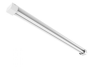 Luminária de sobrepor simples para 2 lâmpadas 36/40/45/65W 240cm (HO).
