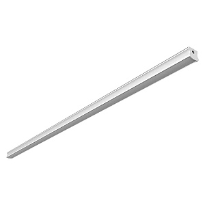 Perfil de Sobrepor Slim Linear 100x1,7x1,7cm Alumínio e Acrílico Branco.