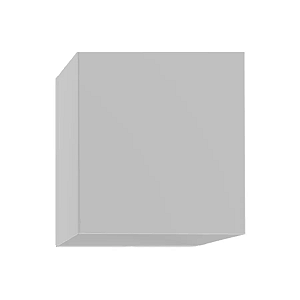 Arandela de Parede Focus Quadrado Externo Dicroica PAR16 10x7,5x9cm Alumínio Branco.