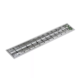 Luminária de Embutir alto redimento com aletas para 4 lâmpadas 18/20W 120cm.
