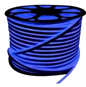 Fita LED Neon 12W/M 1.200W 12V 100 metros externo IP65 Azul.