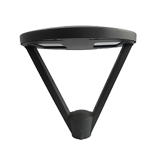 Luminária Pública LED Ornamental 100W 140 lm/W IP66 6500k Branco frio sem base.