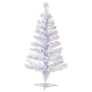 Árvore De Natal Branca Tradicional 144 Galhos 1,20cm Desmontável.