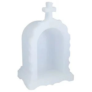 Luminária Oratório Iluminado 38x24x19,5cm Polietileno Branco.