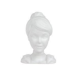 Luminária Cinderela 34,5x24x25,5cm Polietileno Branco.
