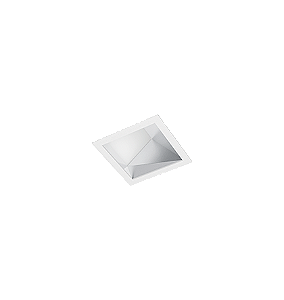 Spot de Embutir LED Dhari Quadrado Angular 70° 3000K 9,1W Bivolt 14,5x14,5x11cm Alumínio Branco Fosco.