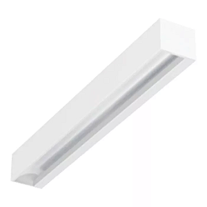 Arandela linear com iluminação assimétrica de Parede LED Retangular 4000K 17,9W Bivolt 59,2x7,3x6,5cm Alumínio Branco Fosco.